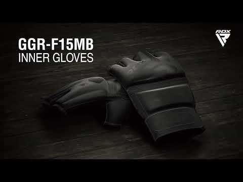 Перчатки для ММА смешанных единоборств рукопашного боя ММА RDX F15 Noir Matte Black размер L - фото 1 - id-p2500535212