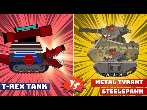 T-Rex Tank vs Metallic Reaper - The Battle of Dinosaurs Tanks