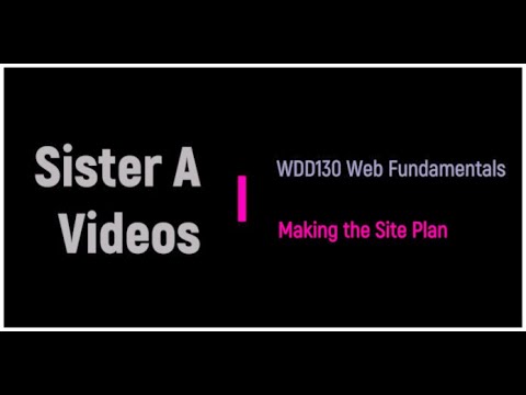 WDD130 Creating Site Plan