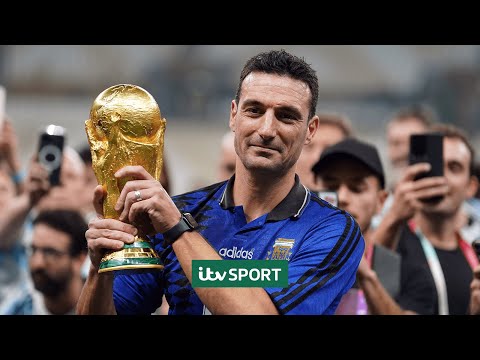Lionel Scaloni's Live Reaction to Argentina's World Cup Final Penalty Shootout Victory | ITV Sport