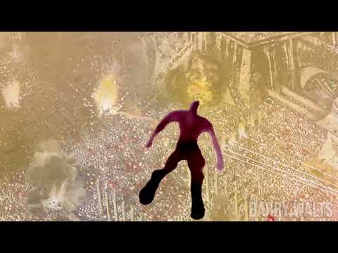 Angron when he landed on Terra for the Siege