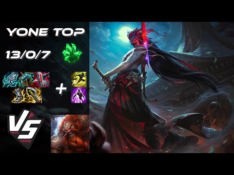 TOP Yone vs Gragas - NA Grandmaster Patch 25.S1.7