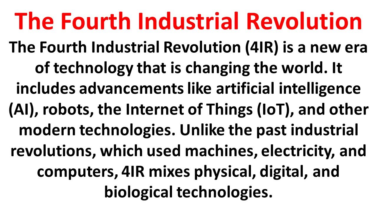 fourth industrial revolution essay pdf