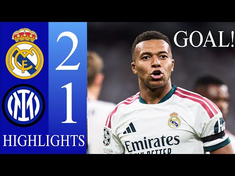 Real Madrid vs Inter Milan Highlights 2-1 | MBAPPÉ & VALVERDE GOALS! 🔥 Champions League Highlights