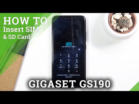 How to Insert Micro SIM and Micro SD Card into GIGASET GS190 - SD & SIM Card Installation