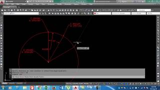 How to calculate coordinates of circle with required angle in MS Excel and Auto cad in Urdu/Hindi