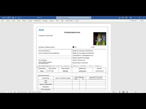 Irf Form