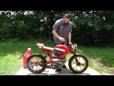 Tomos land speed record turbo charged moped start up