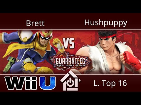 Guaranteed: GA Arcadian - Brett (Captain Falcon) vs Hushpuppy (Ryu) - Smash 4 L. Top 16