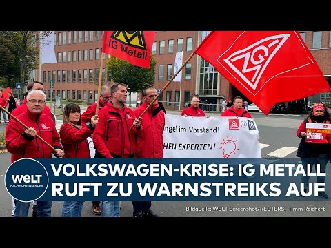 Video Thumbnail: VOLKSWAGEN-KRISE: IG Metall ruft VW-Mitarbeiter zu Warnstreiks auf! Protestwelle in Startlöchern