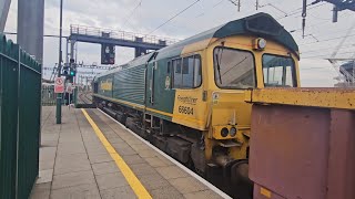 Freightliner Group 66604 departing Cardiff Central on 27th September 2025