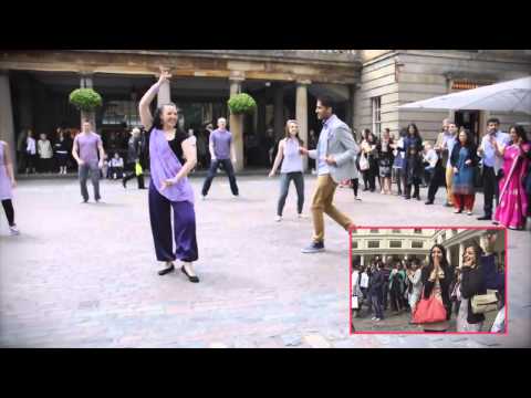 Nikesh and Tina's Indian Flashmob proposal in Covent Garden
