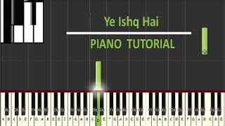 Ye Ishq Hai Piano Tutorial | Rangoon | Vishal bhardwaj | Shahid Kapoor