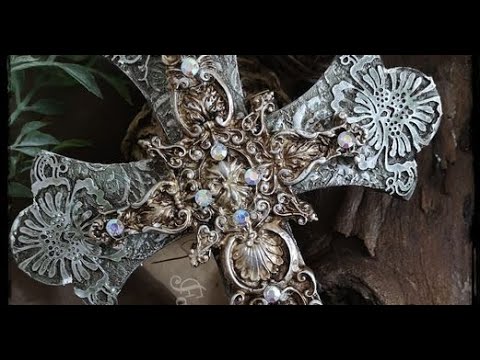 Fantasy Del' Art - Vintage Σταυρός Μέρος 1ο LIVE #decoupage #art #creative #handmade