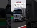 F1 Teams Arriving In Russia Vs Haas
