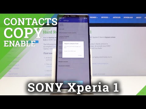 How to Transfer Contacts in SONY Xperia 1 – Import SIM Card Contact