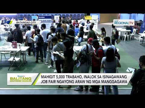 Balitang Southern Tagalog: Mahigit 5,000 trabaho, inalok sa isinagawang job fair ngayong Labor Day