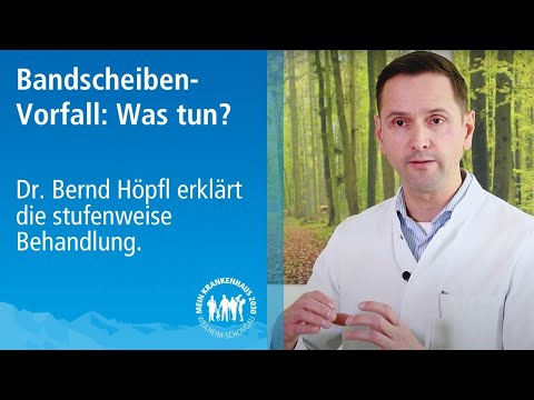 Bandscheibenvorfall: Symptome, Diagnose, Therapie, Reha