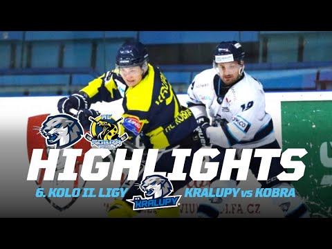 6. kolo HK Kralupy vs HC Kobra Praha | 2. liga 2025/26 Highlights