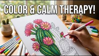 Flowering Cactus Color Therapy: Discover 8 Books for Relaxation, Joy & Mindful Escape