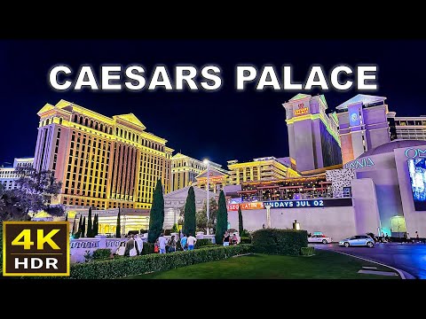 (4K HDR) Caesars Palace Las Vegas Walkthrough and Room Tour - 2023