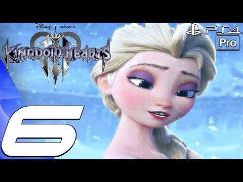 Kingdom Hearts 3 - English Walkthrough Part 6 - Frozen World (Full Game) PS4 PRO