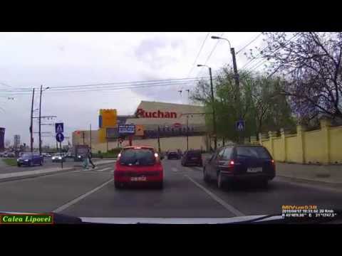 Driving in Timişoara: Podul Dorobanţilor - Iulius Mall (Light Rain + Rush Hour). Timelapse 2x