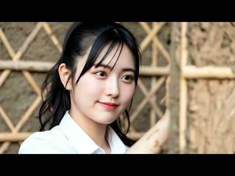 Part 65 - A Girl Alone Surviving In The Forest | Building a Mud-Walled House by the Stream