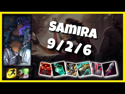 Samira vs Jhin EU Challenger BOT (9/2/6) - v10.25