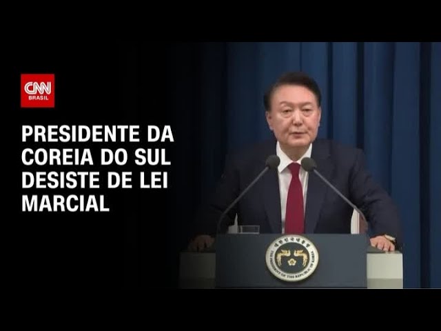 Presidente da Coreia do Sul desiste de Lei Marcial | WW