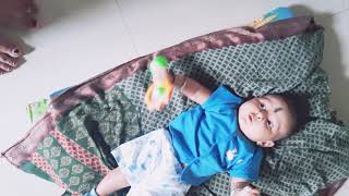 My Cutie Pie plays with his fav toy