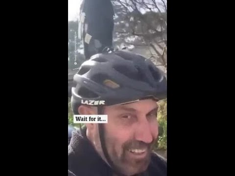 Funny hack to prevent magpies swooping