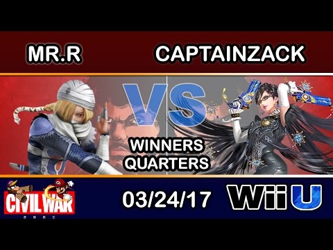 2GGC: Civil War - eLevate | Mr.R (Sheik) Vs. CaptainZack (Bayonetta) Winners Quarters