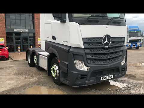 MERCEDES ACTROS 2545 STREAMSPACE EURO 6 6X2 TRACTOR UNIT 2015 MX15 EGU