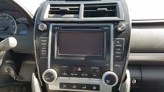 How to Remove Radio / Navigation / Display from 2012 Toyota Camry for Repair.