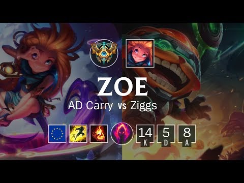 Zoe Bot vs Ziggs - EUW Challenger Patch 8.23
