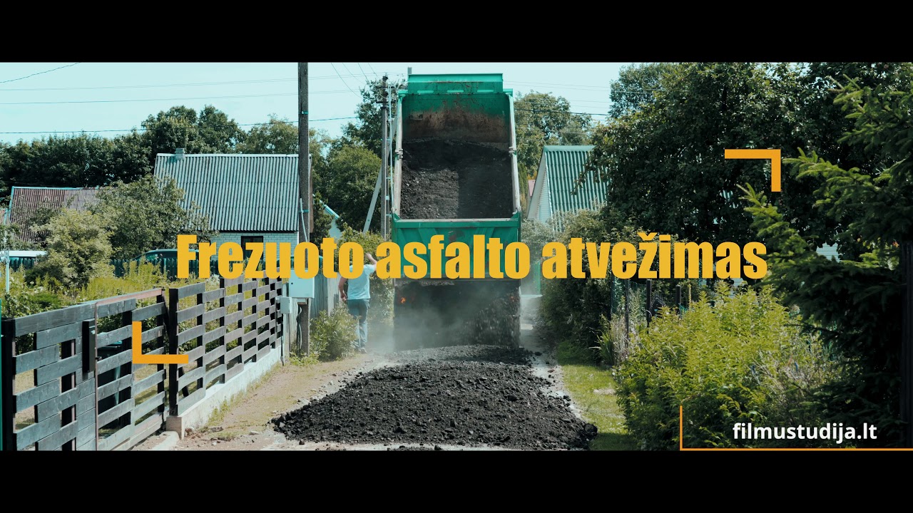 Asfaltavimo darbų reklaminis klipas