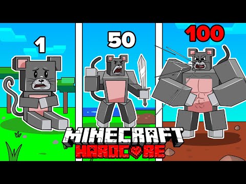 Zozo - I Survived 100 DAYS as a MOUSE in HARDCORE Minecraft!
