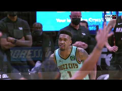 Malik Monk 3-point clutch shot to force Overtime vs Miami Heat