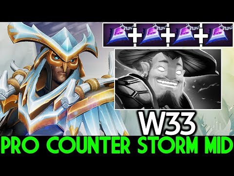 W33 [Skywrath Mage] This is Way Pro Counter Storm Spirit Mid 7.22 Dota 2