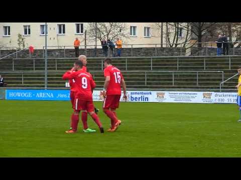 2:1 Führung durch Brechler  Oberligapartie L47 - 1.FC Neubrandenburg, Endstand 6:1  2013/14