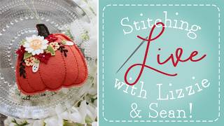 Stitching Live With Lizzie & Sean: Harvest Pumpkin Autumn Floral Details Die