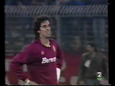 Copa UEFA 1991/1992: Torino FC 2-0 Real Madrid (15/04/1992). Narración en español.