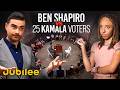1 Republican Vs 25 Kamala Harris Voters Feat Ben Shapiro Surrounded