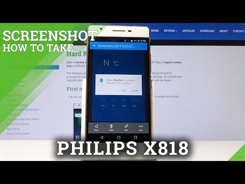 How to Take Screenshot in PHILIPS X818 - Save & Share Screen