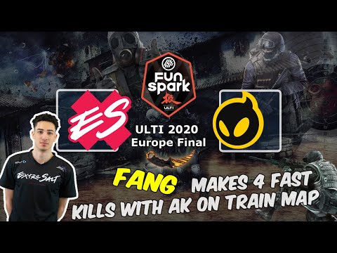 FaNg makes 4 fast kills with AK on Train map, Extra Salt vs Dignitas, FunSpark ULTI 2020 Europe