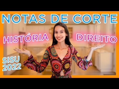 NOTAS DE CORTE SISU 2022 (Direito e História - ATUALIZADAS) - Ana Carol Professora