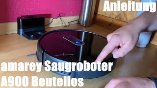 Saugroboter benutzen - Staubsauger Roboter Roboterstaubsauger amarey A900 Beutellos Anleitung