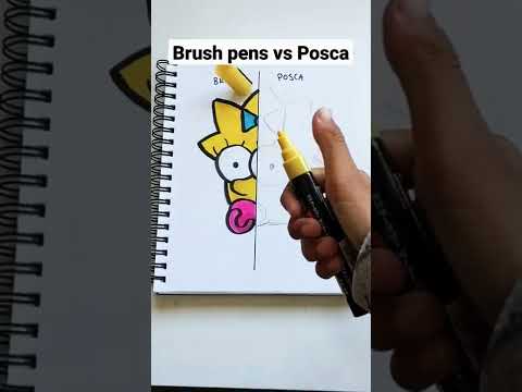 Brush Pens vs Posca Markers