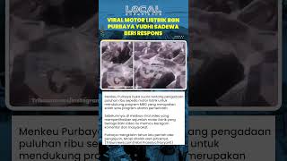 Purbaya Yudhi Sadewa Buka Suara soal Motor Listrik untuk Program MBG